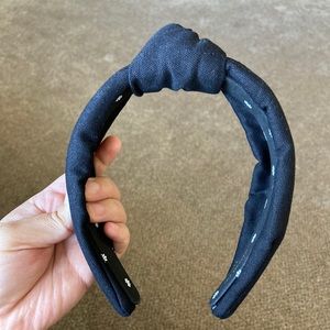 EUC Lele Sadoughi Black Woven Headband